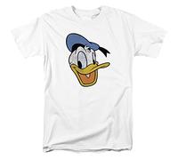 Cotton Soul Disney Donald Duck Face Vintage Mens T Shirt, White, LRG