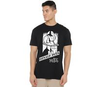 Cotton Soul Disney Donald Duck Mono Portrait Mens T Shirt, Black, XXL