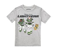 Cotton Soul Disney Lightyear Squad Boys T Shirt, Grey Heather, 3-4 Years