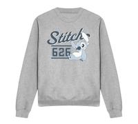 Cotton Soul Disney Lilo And Stitch 626 Sports Adults Crew Sweatshirt, Heather Grey, X-Large