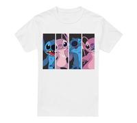 Cotton Soul Disney Lilo & Stitch Angel & Stitch Boxes Unisex T Shirt, White, XX-Large
