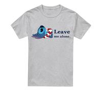 Cotton Soul Disney Lilo & Stitch Leave Me Alone Unisex T Shirt, Athletic Heather, Large