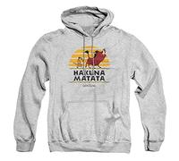 Cotton Soul Disney Lion King Pumbaa Timon Hakuna Matata Unisex Hoodie, Grey Heather, X-Large