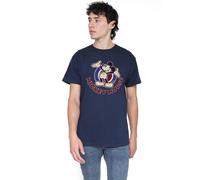Cotton Soul Disney Mickey Mouse Americana Mens T Shirt, Navy, MED