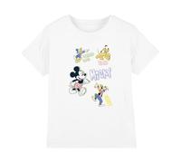 Cotton Soul Disney Mickey Mouse Graffiti Boys T Shirt, White, 7-8 Years