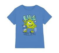 Cotton Soul Disney Mike Wazowski Graffiti Kids T Shirt, Turquioise, 3-4 Years