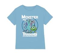 Cotton Soul Disney Monsters in Training Kids T Shirt, Light Blue, 3-4 Years
