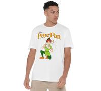 Cotton Soul Disney Peter Pan Panpipes Mens T Shirt, White, LRG