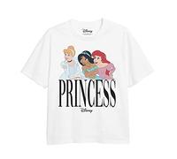 Cotton Soul Disney Princess Trio Girls Girls T Shirt, White, 12-13 Years