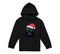 Cotton Soul Disney Star Wars Christmas Darth Vader Santa Youth Kids Boy/Girls Pull-Over Hoodie, Black, 7-8 Years