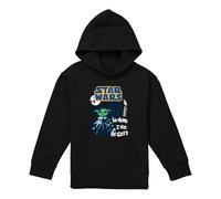 Cotton Soul Disney Star Wars Swipe Grogu Youth Kids Boy/Girls Pull-Over Hoodie, Athletic Heather, 9-11 Years
