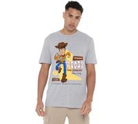 Cotton Soul Disney Toy Story Original Woody Mens T Shirt, Athletic Heather, XLG