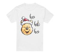 Cotton Soul Disney Winnie The Pooh Ho Ho Ho Unisex T Shirt, White, XX-Large