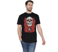 Cotton Soul Dungeons & Dragons 50th Flaming Lich Unisex T Shirt, Black, X-Large