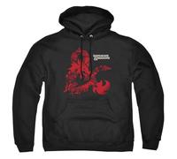 Cotton Soul Dungeons & Dragons Ampersand Monsters Mens Hoodie, Black, Medium