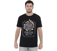 Cotton Soul Dungeons & Dragons Flaming Dark Sun Unisex T Shirt, Black, Medium