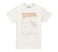 Cotton Soul Dungeons & Dragons Sketch Mens T Shirt, Natural, XXL