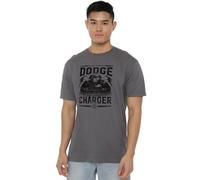 Cotton Soul Fast and Furious Fast X Charger Mens T Shirt Charcoal MED