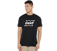 Cotton Soul Fast and Furious Fast X Mono Logo Mens T Shirt, Black, X-Large
