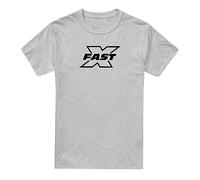Cotton Soul Fast and Furious Fast X Mono Logo Mens T Shirt, Heather Grey, Medium