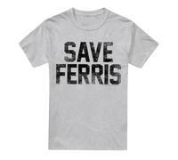 Cotton Soul Ferris Bueller Save Ferris Unisex T Shirt, Athletic Heather, X-Large