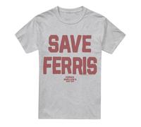 Cotton Soul Ferris Bueller The Save Ferris Unisex Adult T Shirt, Athletic Heather, Medium