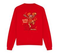 Cotton Soul Fraggle Rock Dance Unisex Sweatshirt, Red, Medium