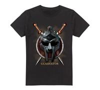 Cotton Soul Gladiator Maximus Helmet Unisex Adult T Shirt, Black, X-Large