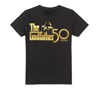 Cotton Soul Godfather Godfather 50Th Logo Unisex T Shirt, Black, Medium