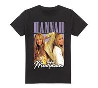 Cotton Soul Hannah Montana Montage Ladies T Shirt, Black