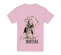 Cotton Soul Hannah Montana Silhouette Ladies T Shirt, Light Pink