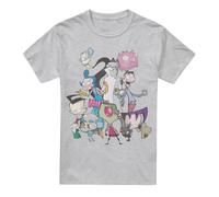 Cotton Soul Invader Zim Group Shot Unisex T Shirt, Athletic Heather, Small