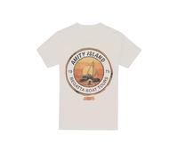 Cotton Soul Jaws Amity Island Boat Tours Unisex T Shirt, Natural, Large