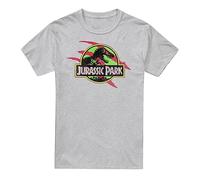 Cotton Soul Jurassic Park Truck Mens T Shirt, Heather Grey, SML