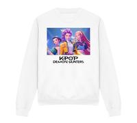Cotton Soul K-Pop Demon Hunters - Heroic Huntrix Huntr/X Unisex Sweatshirt, White, Small