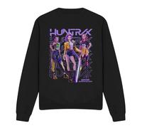 Cotton Soul K-Pop Demon Hunters - Huntrix Huntr/X Golden Trio Pose Unisex Sweatshirt, Black, Medium