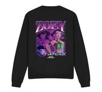 Cotton Soul K-Pop Demon Hunters - Huntrix Huntr/X Zoey Bootleg Unisex Sweatshirt, Black, X-Large