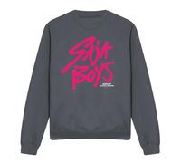 Cotton Soul K-Pop Demon Hunters - Saja Boys Pink Logo Unisex Sweatshirt, Charcoal, X-Large