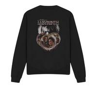 Cotton Soul Labyrinth Globes Unisex Sweatshirt, Black, X-Large