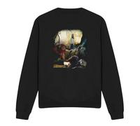 Cotton Soul Labyrinth Sarah & Ludo Unisex Sweatshirt, Black, Medium