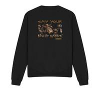 Cotton Soul Labyrinth Say Your Right Words Unisex Sweatshirt, Black, Large