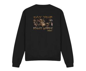 Cotton Soul Labyrinth Say Your Right Words Unisex Sweatshirt, Black, Large