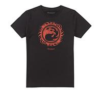 Cotton Soul Magic The Gathering Fire Mana Mens T Shirt, Black, MED