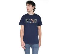 Cotton Soul Marvel Captain America Window Unisex T Shirt, Navy, XXX-Large