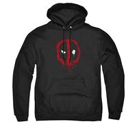 Cotton Soul Marvel Deadpool Paint Logo Mens Hoodie, Black