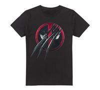 Cotton Soul Marvel Deadpool & Wolverine Wolverine Claws Deadpool Unisex T Shirt, Black, XXX-Large