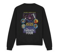 Cotton Soul Marvel Fantastic Four In Search Of Galactus Mono Unisex Sweatshirt, White, Small