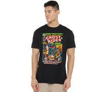 Cotton Soul Marvel Ghost Rider is Born Mens T Shirt, Black, XLG
