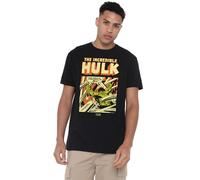 Cotton Soul Marvel Hulk Rage Mens T Shirt, Black, MED