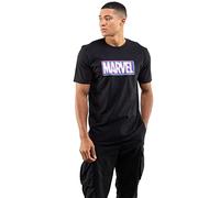 Cotton Soul Marvel Logo - Glitch Logo - Mens T-Shirt - Black - 3XL